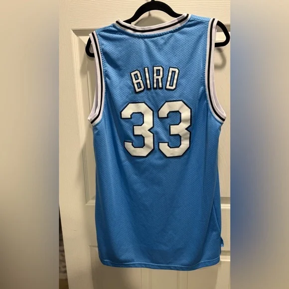 Nike Indiana State Larry Bird #33 Jersey Blue Mesh Size Large NCAA Basketball - Picture 8 of 9